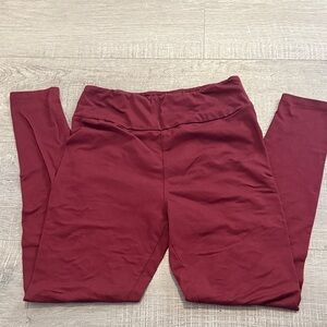 LuLaRoe Deep Red Leggings